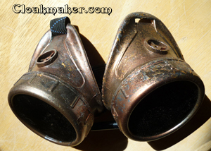 Distressed Copper Metallic Painted Goggles