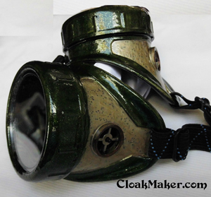 Green and Gold Painted Goggles