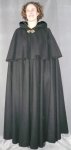 1530:  Black Full Circle Cloak
