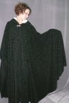 1545:  Black Full Circle Cloak