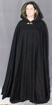 1568: Black Full Circle Cloak
