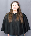 1586: Black  Full Circle Cape