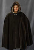 1582: Heathered Green/Grey Full Circle Cloak
