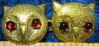 Owl Faces<br>w/Red Eyes