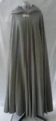 Cloak:1784, Cloak Style:Full Circle Cloak, Cloak Color:Grey Tweed, Fiber / Weave:100% Alpaca, Cloak Clasp:Nordic Block, Hood Lining:Black Silk Velvet, Back Length:52.5", Neck Length:22", Seasons:Spring, Fall, Winter.