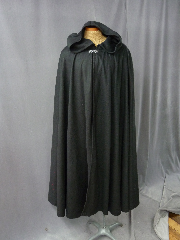 Cloak:2100, Cloak Style:Full Circle Cloak, Cloak Color:Black, Fiber / Weave:Fleece, Cloak Clasp:Antiquity, Back Length:49", Neck Length:26", Seasons:Fall, Spring.