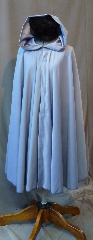 Cloak:2188, Cloak Style:Full Circle Cloak, Cloak Color:Colonial Blue, Fiber / Weave:Moleskin, Cloak Clasp:Alpine Knot - Silvertone, Hood Lining:Self-lining, Back Length:44", Neck Length:21", Seasons:Fall, Spring.