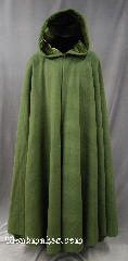 Cloak:2787, Cloak Style:Full Circle Cloak, Cloak Color:Green, Fiber / Weave:Wool Cashmere Blend, Cloak Clasp:TBD, Hood Lining:Green Silk Velvet, Back Length:53", Neck Length:25.5", Seasons:Winter, Fall, Spring, Note:Dry Clean only<br>Perfect for cool evenings<br>adding a touch of drama and elegance.<br>Feahtures a green silk velvet lined hood,<br>finished off with a TBD hook-and-eye clasp.<br>The cost of the clasp is included..