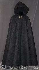 Cloak:3018, Cloak Style:Full Circle Cloak, Cloak Color:Heather Grey, Fiber / Weave:Heavy Weight Wool, Cloak Clasp:Leaf and Scroll - Silvertone, Hood Lining:Unlined, Back Length:55", Neck Length:22", Seasons:Winter, Note:One of a kind heavy weight<br>full circle cloak made<br>of a heather grey wool.<br>Weighing 13lbs this cloak<br>will be your own personal<br>environment or shelter.<br>Accented with a silvertone<br>plated leaf and scroll clasp<br>strong enough to support<br>the cloak. Dry clean only..