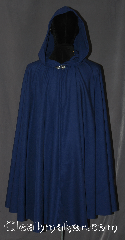 Cloak:3137, Cloak Style:Full Circle Cloak, Cloak Color:Midnight Blue, Fiber / Weave:100% Polyester, Cloak Clasp:Vale, Hood Lining:Unlined, Back Length:38.5", Neck Length:21", Seasons:Fall, Spring, Note:Easy care polyester makes this<br> midnight blue cloak an easy and elegant choice for a little<br>extra warmth on a spring evening.<br>Great for a day at the Renaissance Fair or a weekend LARP.<br>Machine washable cold gentle, tumble dry low.<br>Throw it on and go!.