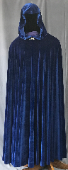 Cloak:3567, Cloak Style:Full Circle Cloak, Cloak Color:Royal Blue, Fiber / Weave:Velvet, Cloak Clasp:Vale, Hood Lining:Unlined, Back Length:58", Neck Length:22", Seasons:Spring, Summer, Fall, Note:This royal blue velvet full circle cloak<br>has a lovely lightweight flow and feel.<br>Perfect for cool evenings or an accent<br>to that outfit or costume.<br>Accented with a silvertone valeclasp.<br>Best of all machine washable..