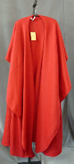 Cloak:W107, Cloak Style:Long wrap, Cloak Color:Red, Fiber / Weave:Marina wool knit, Cloak Clasp:None, Hood Lining:N/A, Note:Fits size 2-3X.