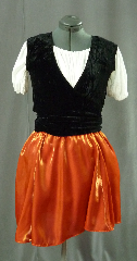 Skirt:K100, Skirt Color:Orange Shimmer, Skirt Style:dance skirt, Fiber:Crossweave Rayon Poly, Length:15.5", Waist:up to 38".