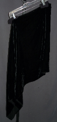Skirt:K164, Skirt Color:Black, Fiber:Silk Velvet, Length:24-28", Waist:30-32".