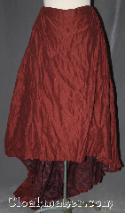 Skirt:K385, Skirt Color:maroon shimmer crinkle skirt, Skirt Style:A-line<br>dry clean or hand wash only<br>sold separately<br>shown with  KB035 and KB029, Fiber:Polyester, Length:31" - 47", Waist:up to 48".