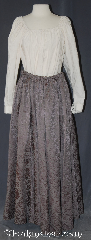Skirt:K405, Skirt Color:Brown brocade, Skirt Style:A Line, Fiber:Polyster brocade, Length:41", Waist:up to 70".