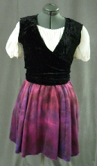 Skirt:K98, Skirt Color:Purple magenta, Skirt Style:dance skirt, Fiber:hand dyed silk, Length:20", Waist:Adjust 26" to 40".