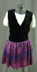 Skirt:K97, Skirt Color:Purple magenta, Skirt Style:dance skirt, Fiber:hand dyed silk, Length:17.5", Waist:adjust 24" to 38".