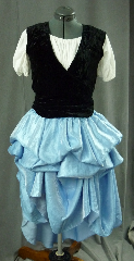 Skirt:K99, Skirt Color:Blue Shimmer, Skirt Style:Multi-gore full circle dance skirt with height adjustment ties, Fiber:Rayon Poly, Length:37", Waist:adjust to 52".