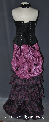 Skirt:KB001, Skirt Color:Maroon black feather pattern, Skirt Style:5 tier Bustle<br>dry clean or hand wash only, Fiber:Polyester, Length:up to 47", Waist:Panel 13".