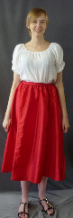 Skirt:K300, Skirt Color:Red, Skirt Style:Dance skirt, Fiber:Polyester, Length:34-37", Waist:23-46".
