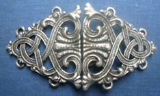 sterling silver celtic shield clasp