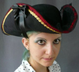 Pirate Hat, Buccaneer Hat, Scallywag Hat, 3 Corner Hat, Robin Hood Hats