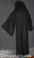 Robe:R295, Robe Style:Gandalf the Grey/ Wizard robe, Robe Color:Charcoal Grey, Fiber:100% Wool, Neck:25", Sleeve:36", Chest:64", Length:64", Height:Up to 6" 4", Note:This Gandalf inspired robe<br>is made of 100% wool with pointed<br> sleeve extensions and a lirepipe hood.<br>Dry Clean Only.