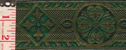 Green & gold medallion